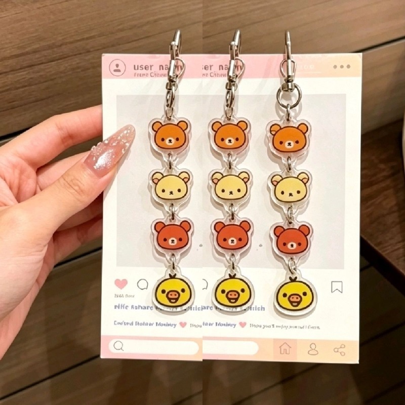 Llavero acrílico de Rilakkuma, - Car Accessories Japanese reseña y precio